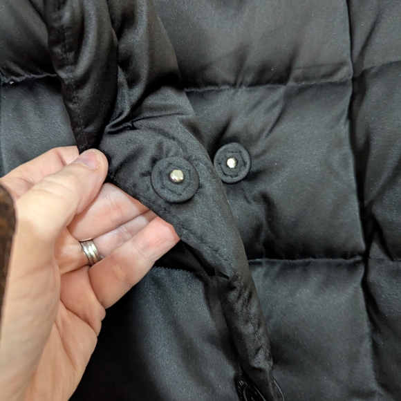 Anne Klein Black Puffer Jacket - Picture 6 of 6